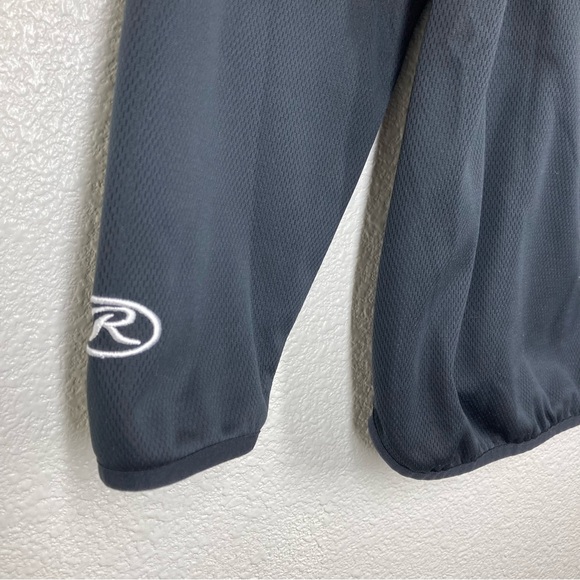 RAWLINGS Long Sleeve Sweatshirt Pullover Black/Red Mens Small - Picture 9 of 14